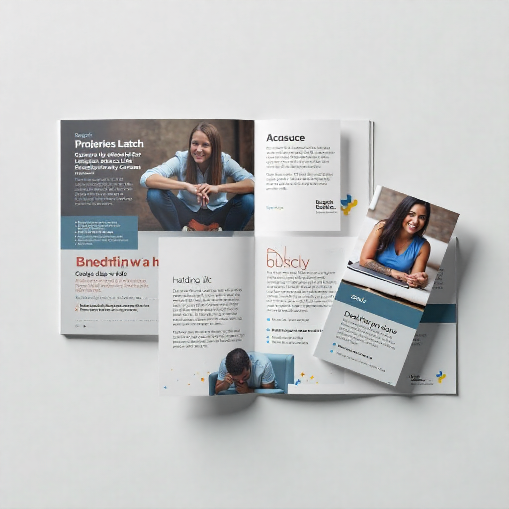 Printed marketing brochures